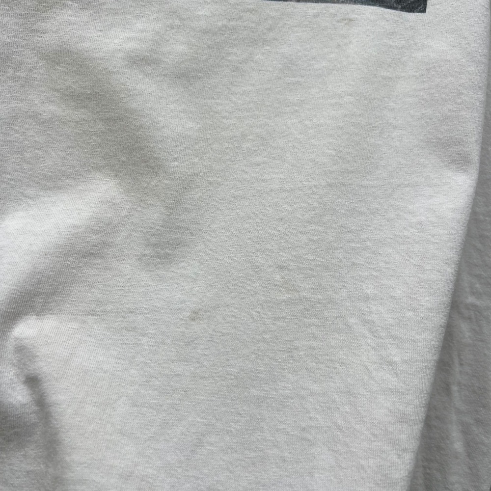 Vintage Predator T-Shirt Mens Medium White Blue Movie Sci-Fi Raglan Alien Y2K - Picture 6 of 14